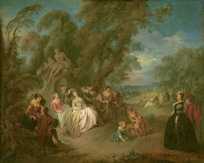 Fête Champêtre, c.1730 by Jean Baptiste Joseph Pater